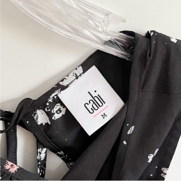 CAbi Black Floral Sleeveless Blouse - Picture 6 of 10